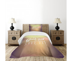 Day Words Bedspread Set