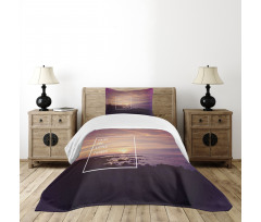 Sunset on Beach Bedspread Set