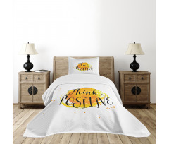 Color Splash Words Bedspread Set