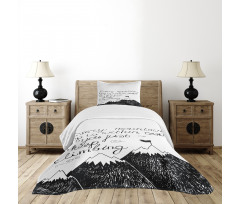 Sketchy Mountains Bedspread Set