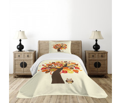 Abstract Tree Bedspread Set