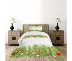 Coniferous Noel Tree Bedspread Set