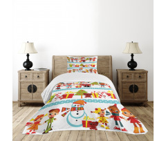 Joy Children Santa Bedspread Set