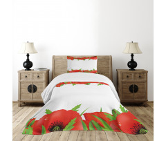 Perennial Bedding Plants Bedspread Set