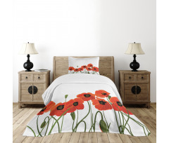 Vibrant Blossoms Bouquet Bedspread Set