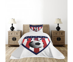 Stars and Vertical Stripes Bedspread Set