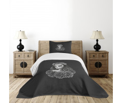 Calavera Girl Bedspread Set