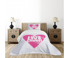 Notebook Words Bedspread Set