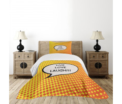 Speech Bubble Bedspread Set