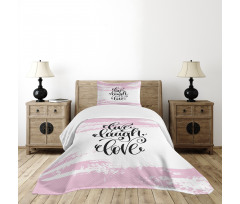 Abstract Pink Tone Bedspread Set