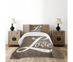 Motivation Word Bedspread Set