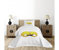 Emoji Hugging Bedspread Set