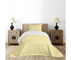Yellow Roman Tile Bedspread Set