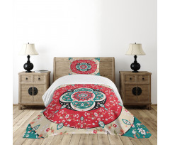 Circles Blooms Bedspread Set