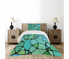 Mosaic Abstract Composition Bedspread Set