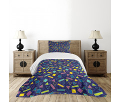 Retro 80s Memphis Fashion Bedspread Set