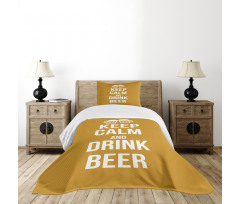 Drink Beer Retro Pub Bedspread Set
