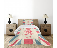 Carry on British Flag Bedspread Set