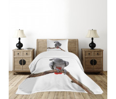 Parrot on a Branch Bedspread Set