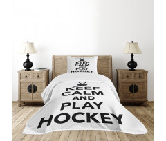 Keep Calm and Play Words Bedspread Set