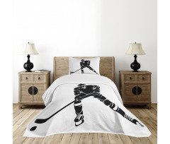 Black Silhouette Match Bedspread Set