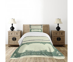 Dollar Buck Bedspread Set