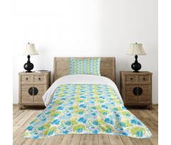 Pastel Whimsical Doodle Bedspread Set