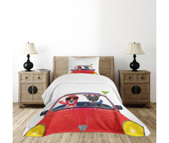 Jack Russell Couple Bedspread Set