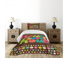 Colorful Funky Bedspread Set