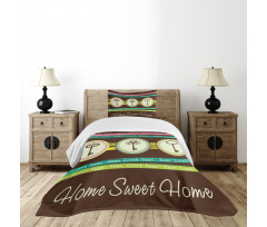 Circular Frame Keys Bedspread Set