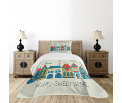 Apartments Town Bedspread Set