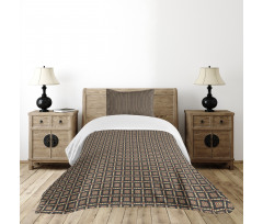 Retro and Geometrical Bedspread Set