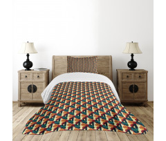 Polygonal Vivid Mesh Bedspread Set