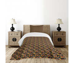 Exotic Autumn Garden Bedspread Set