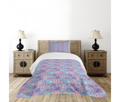 Springtime Geometric Bedspread Set