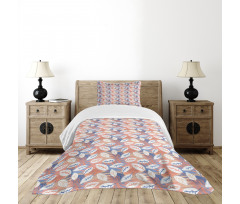 Pastel Grunge Brush Bedspread Set