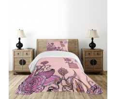 Bird Cage Flora Bedspread Set