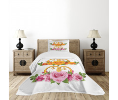 Roses Rings Bedspread Set