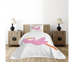 Exotic Flamingo Bedspread Set