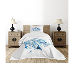 Abstract Betta Splenden Bedspread Set