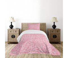 Gingham Grid Bedspread Set