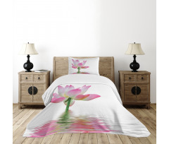 Lotus in Water Bedspread Set