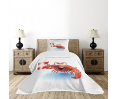 Thirsty Marine Animal Bedspread Set