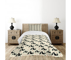 Dog Cat Pet Love Bedspread Set