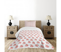 Abstract Dotted Background Bedspread Set