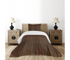 Wooden Floor Design Bedspread Set