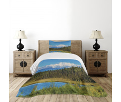 Snow Covered Mountain Bedspread Set