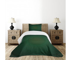 Grid Tile Polygons Bedspread Set