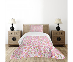Blossoming Spring Flower Bedspread Set