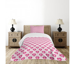 Hearts Cartoon Bedspread Set